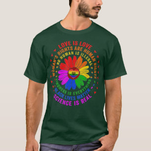 Science is Real Black Lives Matter Pride Month  (2 T-Shirt