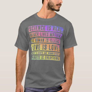 Science is Real Black Lives Matter Pride Month (48 T-Shirt