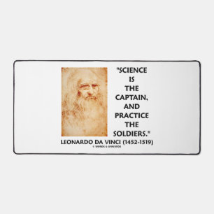 Science Is The Captain Practice Soldiers da Vinci Desk Mat