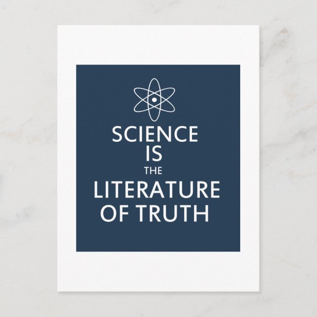 Science is the Literature of Truth Postcard (Front)