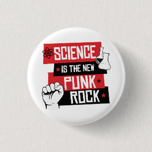 Science is the new punk rock 3 cm round badge