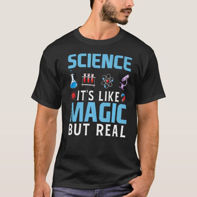 Science It's Like Magic But Real  Math Costume Mat T-Shirt (Front)