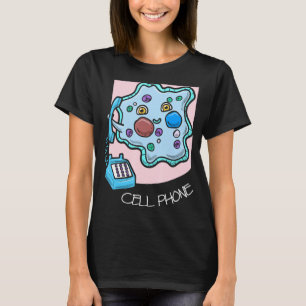 Science Jokes Cell Phone Telephone Biology Chemi T-Shirt