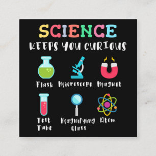 Science keeps you curious enclosure card