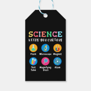 Science keeps you curious gift tags