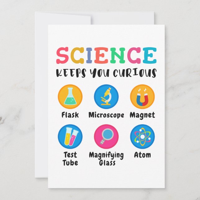 Science keeps you curious invitation (Front)