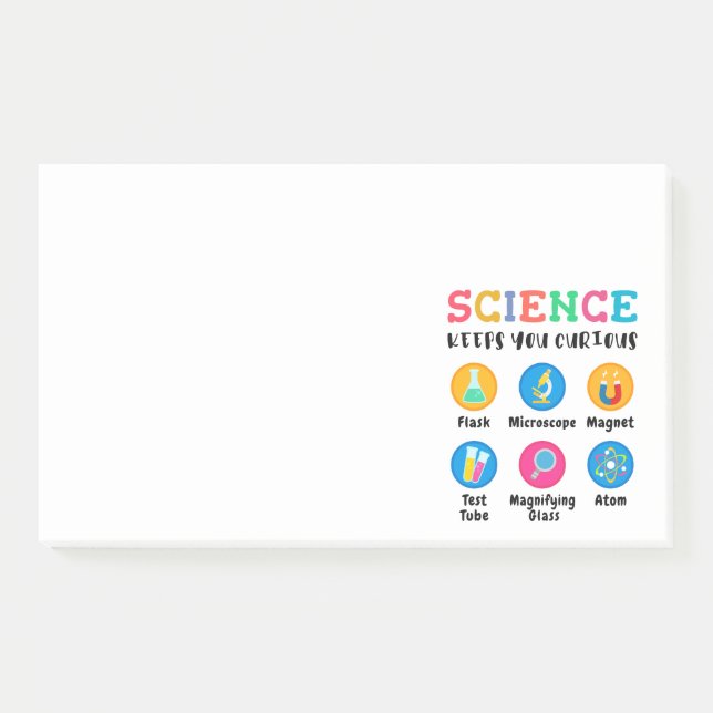 Science keeps you curious post-it notes (Front)