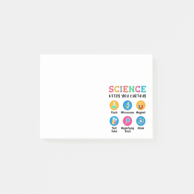 Science keeps you curious post-it notes (Front)