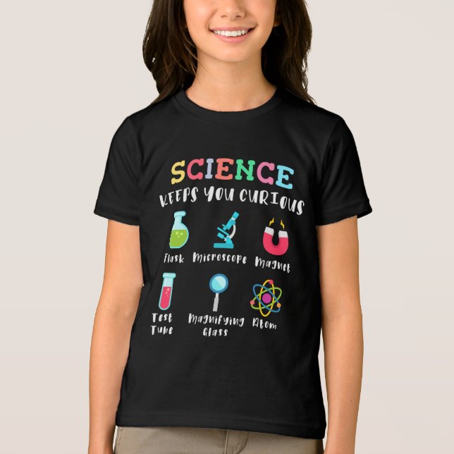 Science keeps you curious Tri-Blend shirt (Front)