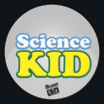 Science kid (set of 20) classic round sticker<br><div class="desc">Awarded to a child who is just awesome at science.</div>