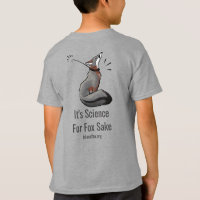 Science Kids T-Shirt Logo Front Science Fox Back