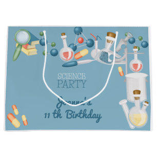 Science lab and experiments birthday party large gift bag