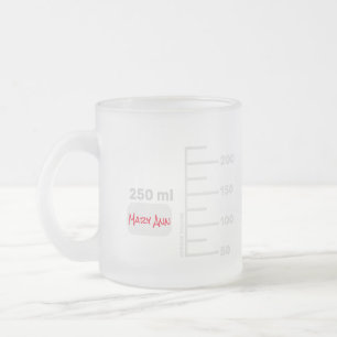 Science Lab Beaker Personalised Big Label Mug