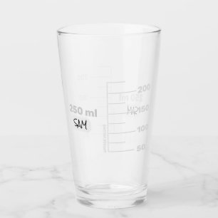 Science Lab Beaker Personalised Drinking Glass