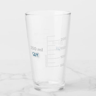 Science Lab Beaker Personalised Drinking Glass