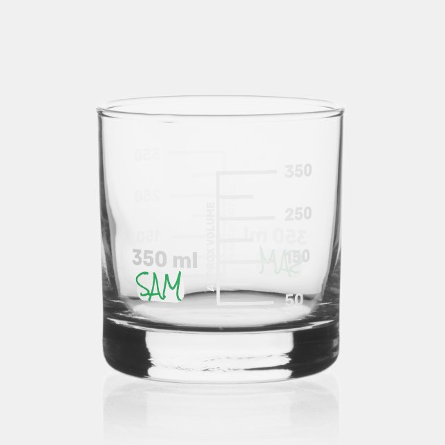 Science Lab Beaker Personalised Glass Chemistry (Front)