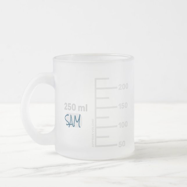 Science Lab Beaker Personalised Mug (Left)