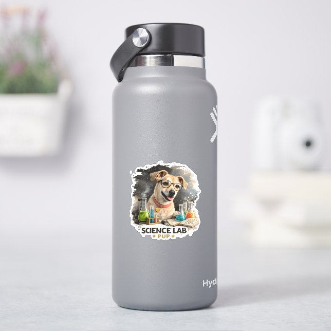 Science Lab Superstar Cute Dog with Glasses (HydroFlask)
