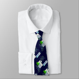 Science Lab Test Tubes Tie