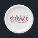 Science laboratory apparatus paper plate<br><div class="desc">Awesome Science Design. A perfect match for every scientist,  science student,  science teacher and science lover. Great Gift idea for men,  women,  teens and kids.</div>