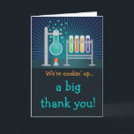 Science Laboratory Birthday Thank You Postcard<br><div class="desc">This fun and colourful birthday thank you card features a fun laboratory perfect to go with the science laboratory set! There are fun colours like blue,  green,  orange and yellow,  and you can customise to your liking.</div>