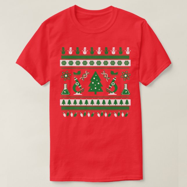 Science Laboratory Ugly Christmas Sweater Premium  (Design Front)