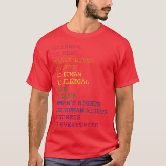 Science love kindness rainbow for gay and lesbian T-Shirt