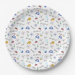 Science lover paper plate