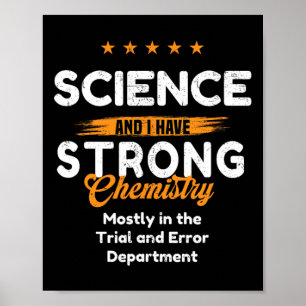 Science Lover With Emotional Chemistry ~ Funny Val Poster