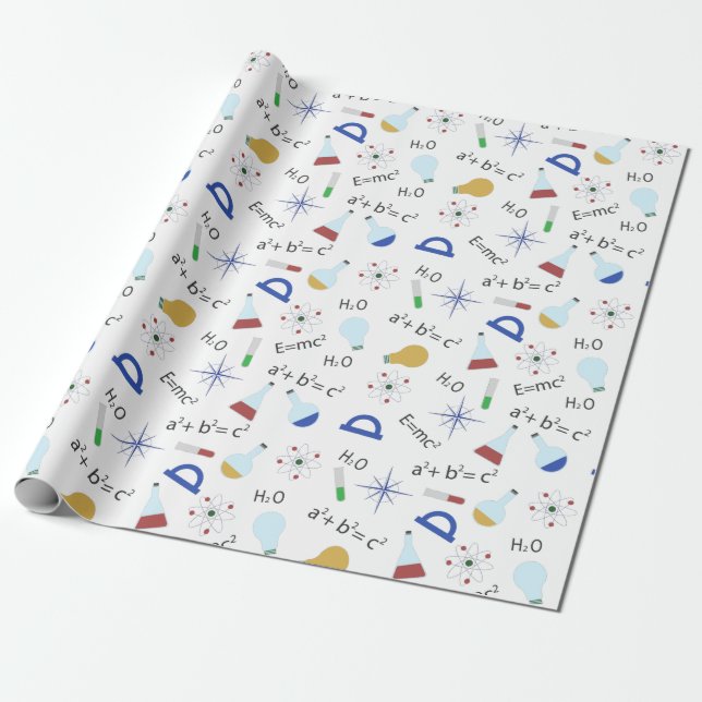 Science lover wrapping paper (Unrolled)