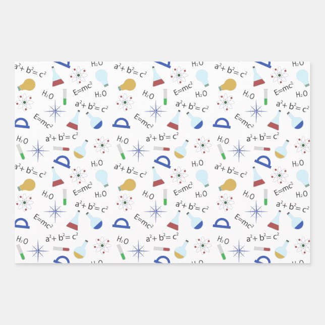 Science lover wrapping paper sheet (Front)