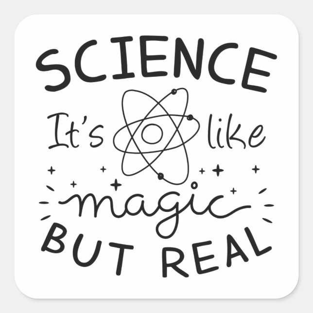 Science Magic Square Sticker (Front)