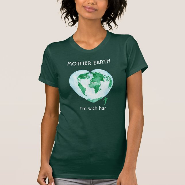 Science March green environmentalist womens shirt (Front)