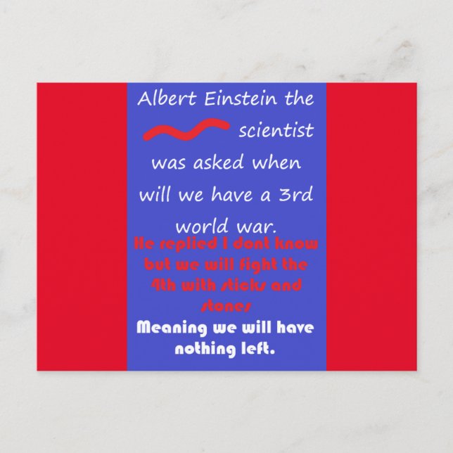 SCIENCE MATHS EDUCATION WORDS POEMS POSTCARD (Front)