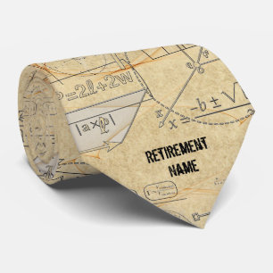Science Maths Teacher Retirement Gift Personalised Tie