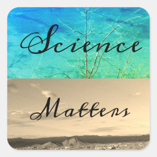 Science Matters Button Square Sticker