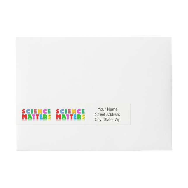 Science Matters Wraparound Address Label (Front)