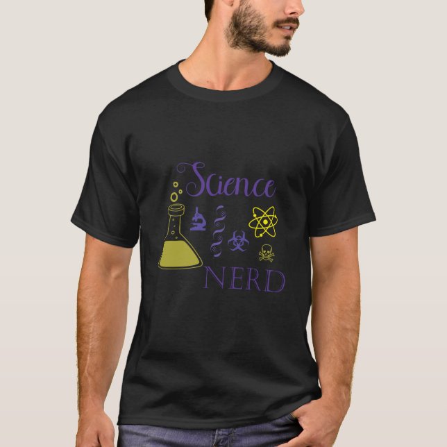 Science Nerd symbols womans shirt (Front)