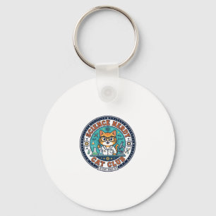 Science Nerdy Cat Cat Mum Gift Idea - Science Nerd Key Ring