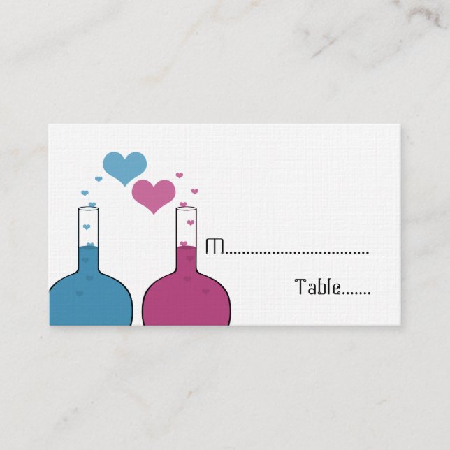 Science of Love Place Cards (Front)