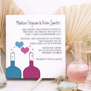 Science of Love Wedding Invite