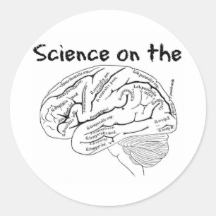 Science on the Brain Classic Round Sticker