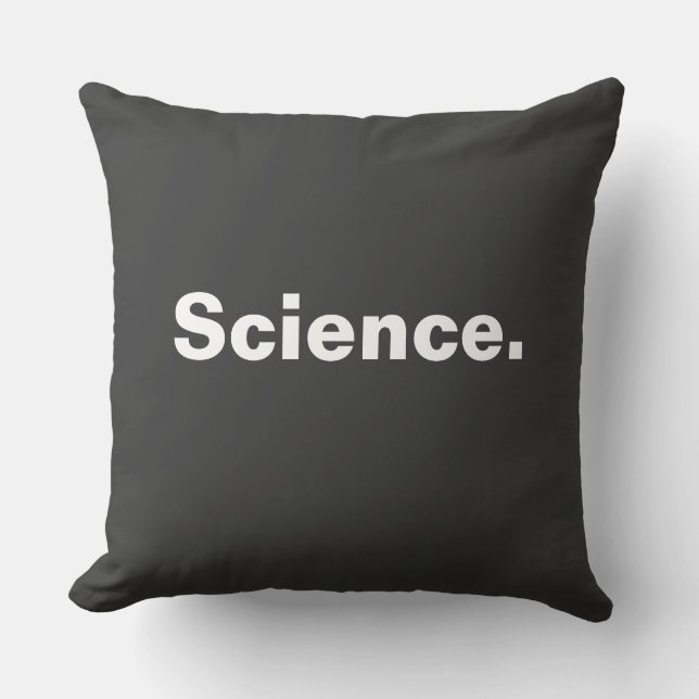 Science one word minimalism design  cushion (Front)