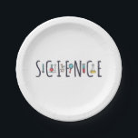 Science Paper Plates<br><div class="desc">Awesome Science Design. A perfect match for every scientist,  science student,  science teacher and science lover. Great Gift idea for men,  women,  teens and kids.</div>