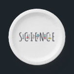 Science Paper Plates<br><div class="desc">Awesome Science Design. A perfect match for every scientist,  science student,  science teacher and science lover. Great Gift idea for men,  women,  teens and kids.</div>