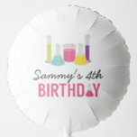 Science Party Balloons in Pink<br><div class="desc">Girls science party balloon,  perfect for your little scientists' next birthday experiment. Colourful beakers in green,  pink,  yellow,  purple and teal.</div>