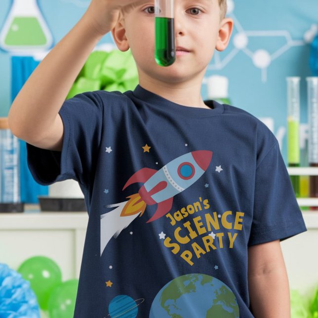 Science party guest of honour rocket T-Shirt (Creator Uploaded)