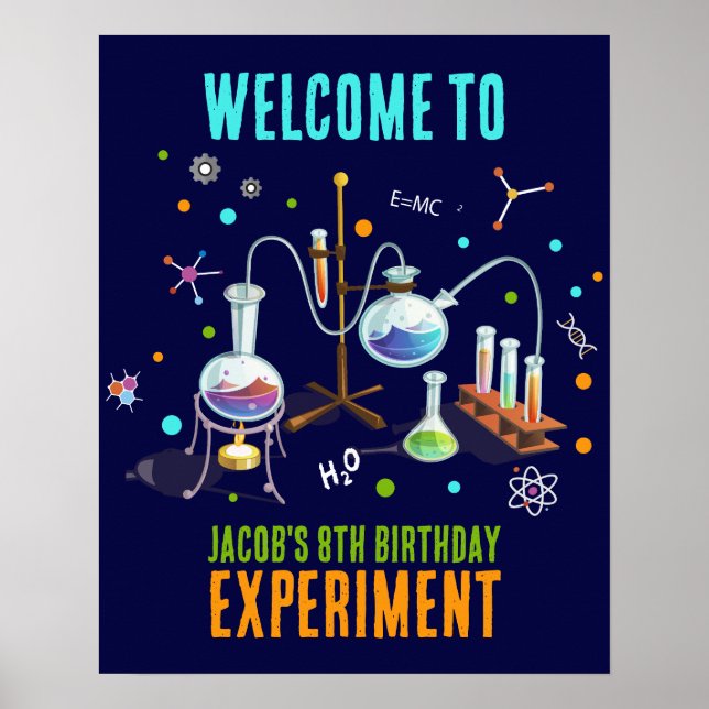 Science Party Welcome Sign (Front)
