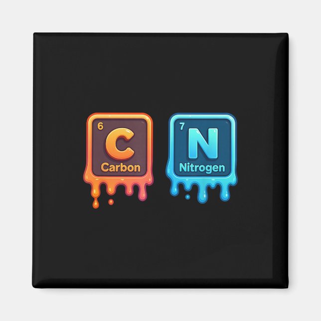 Science Periodic Table 67 Meme Aesthetic Funny 6 7 Magnet (Front)