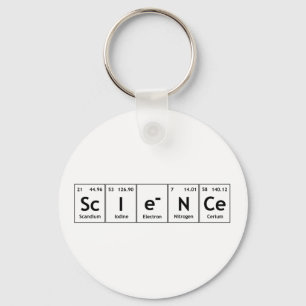 ScIeNCe Periodic Table Elements Word Chemistry Key Ring